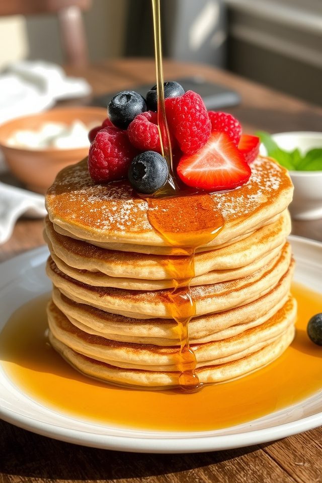 nutritious shredded wheat pancakes