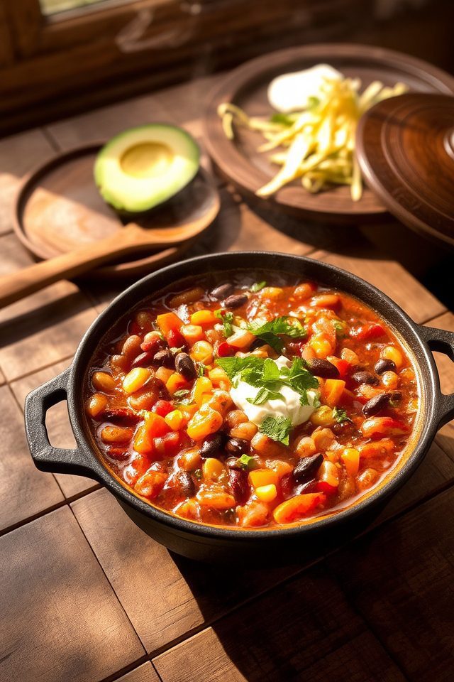 nutritious three bean chili