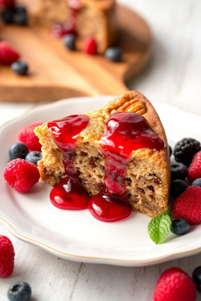 nutty berry topped delight