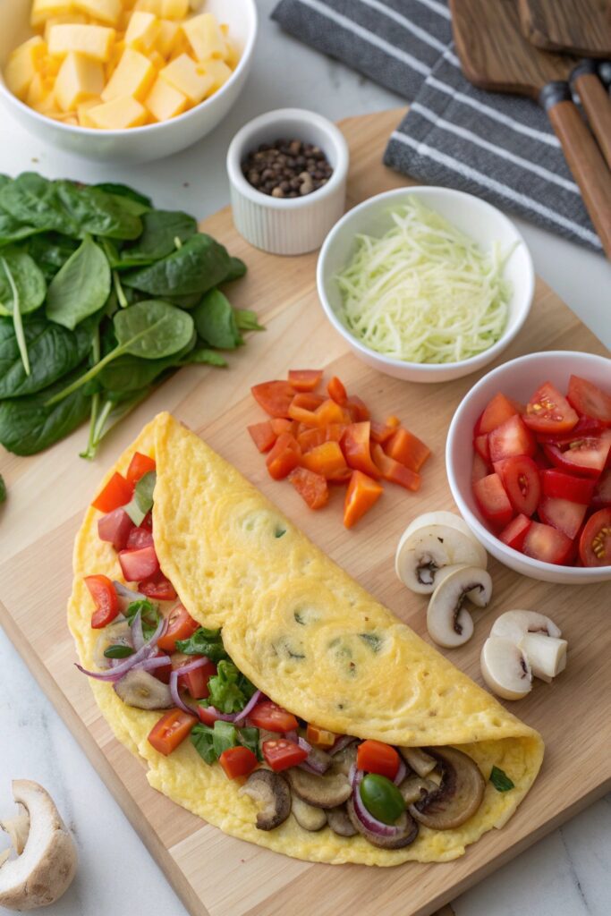 endless omelette filling options