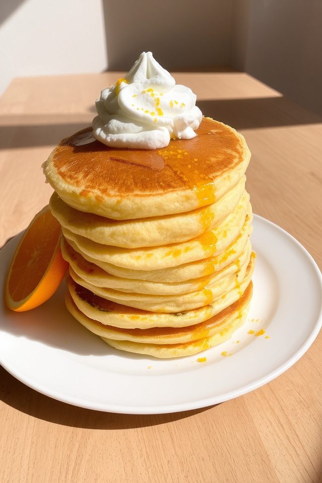 orange vanilla pancake delight