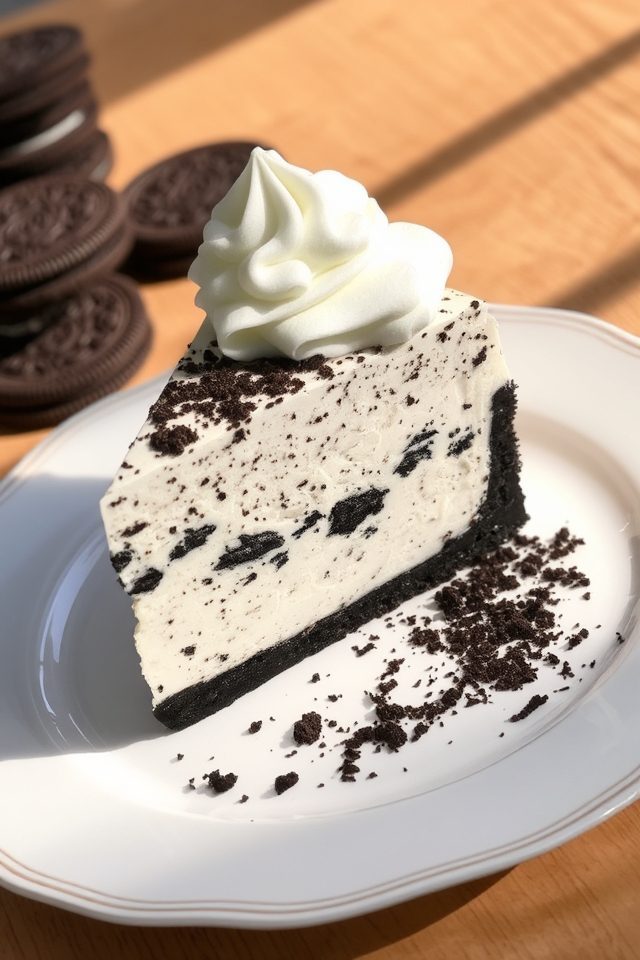 oreo crust cheesecake delight