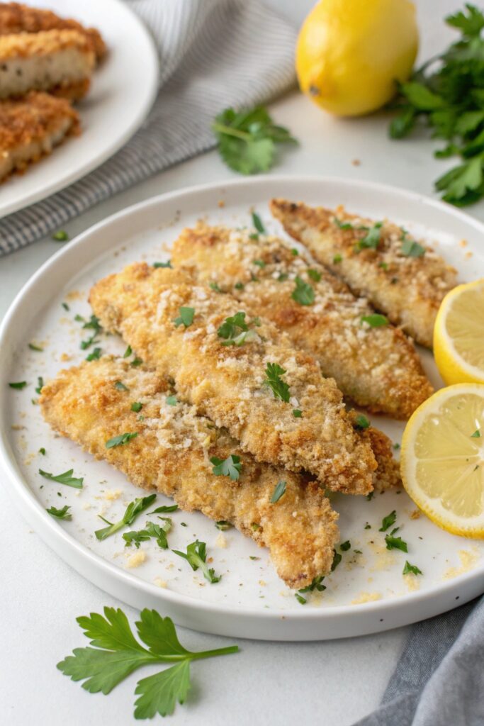 crispy cheesy parmesan chicken