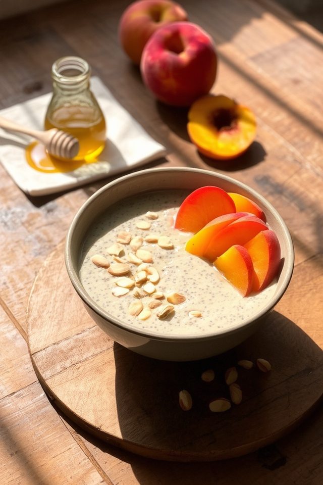 peach chia pudding recipe