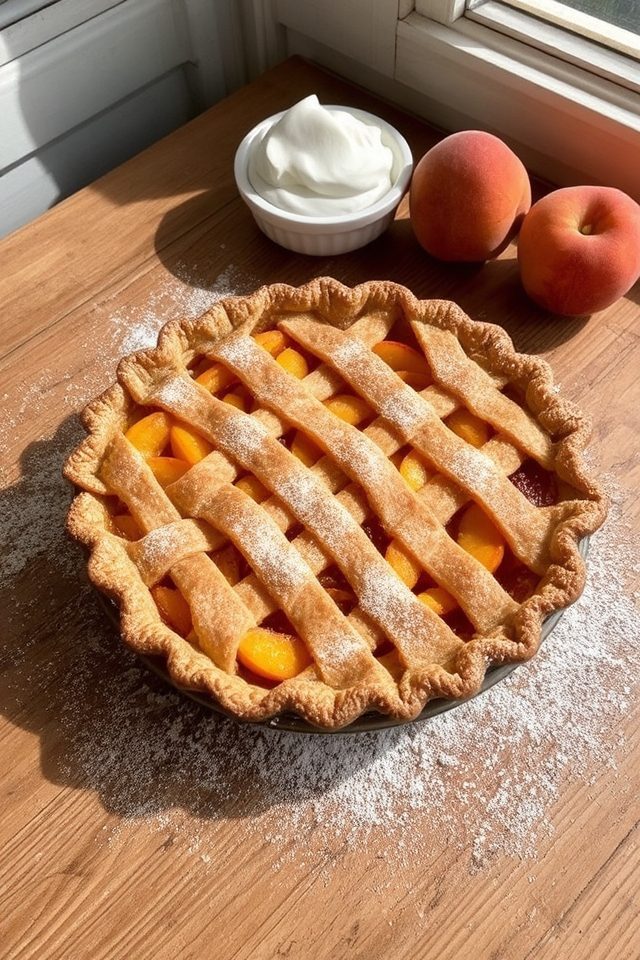 peachy ginger dessert delight