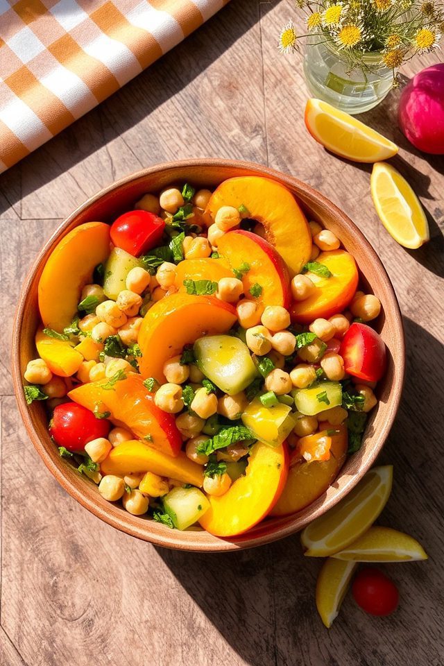 peachy savory salad delight
