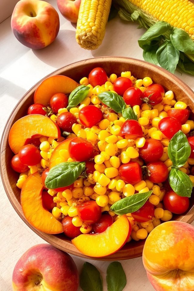 peachy summer salad delight