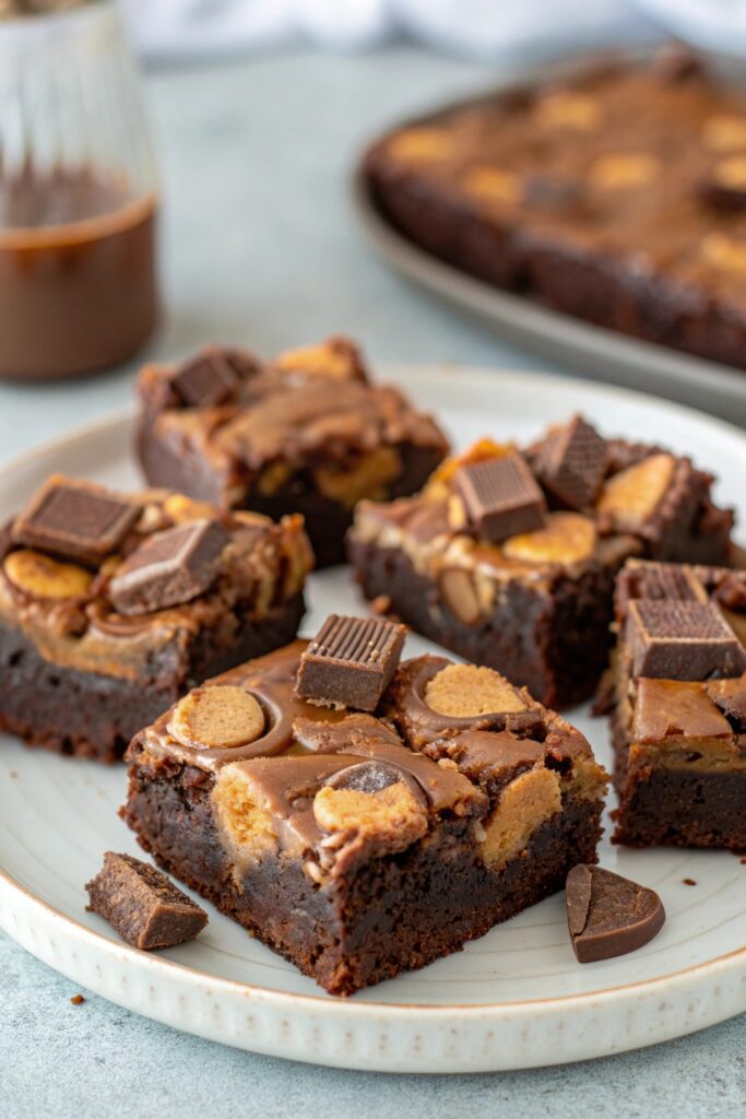 decadent chocolate peanut butter brownies