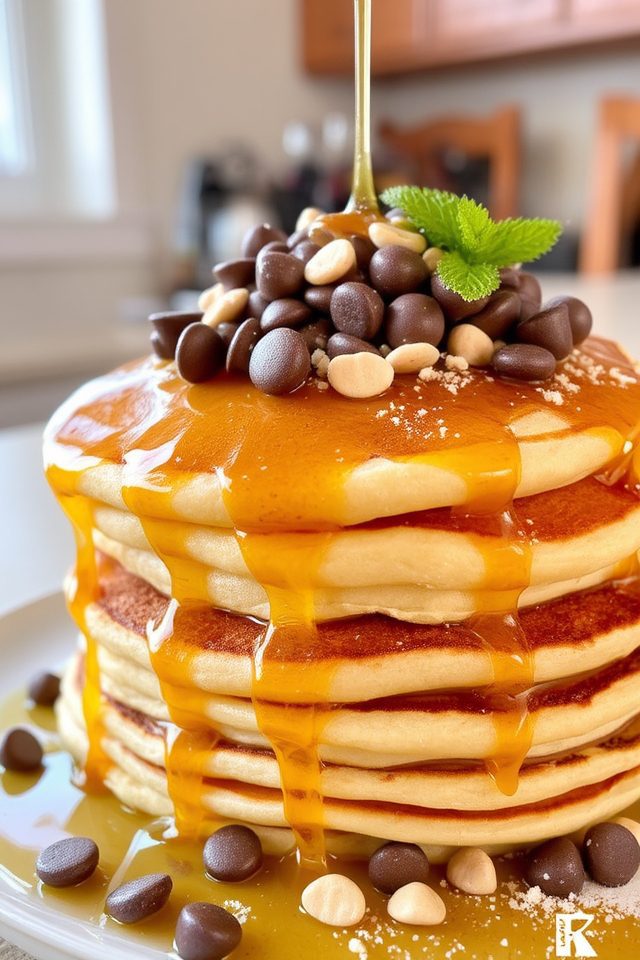 peanut butter chocolate pancakes