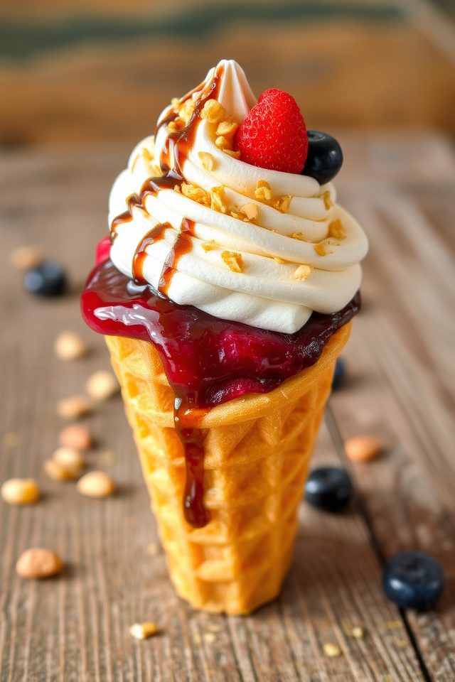 peanut butter jelly cones