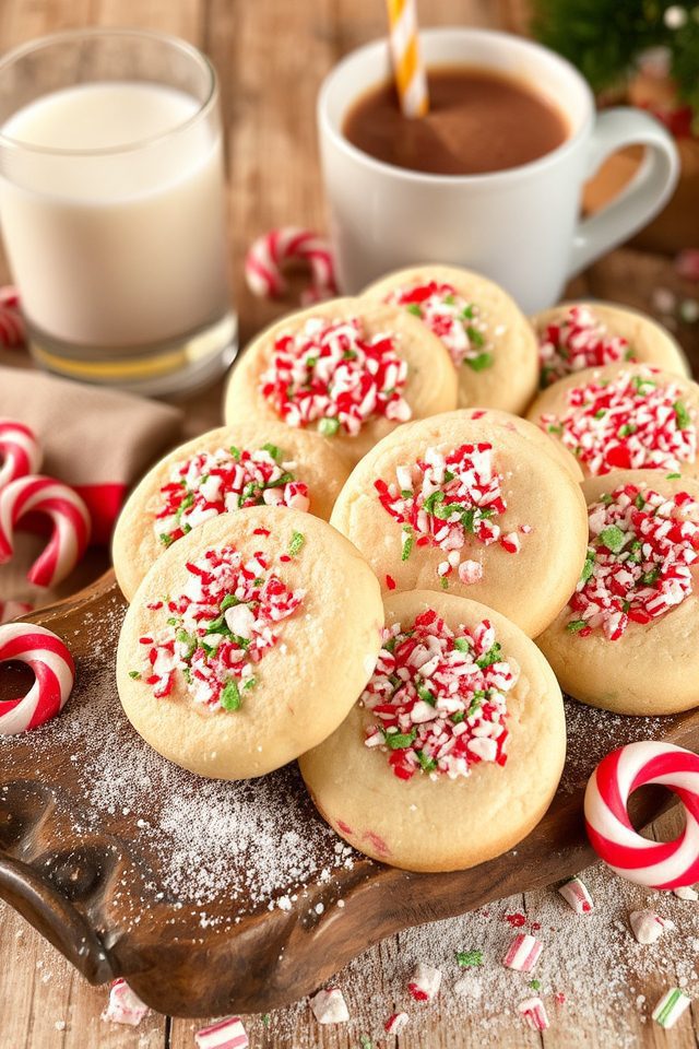 peppermint infused holiday cookies