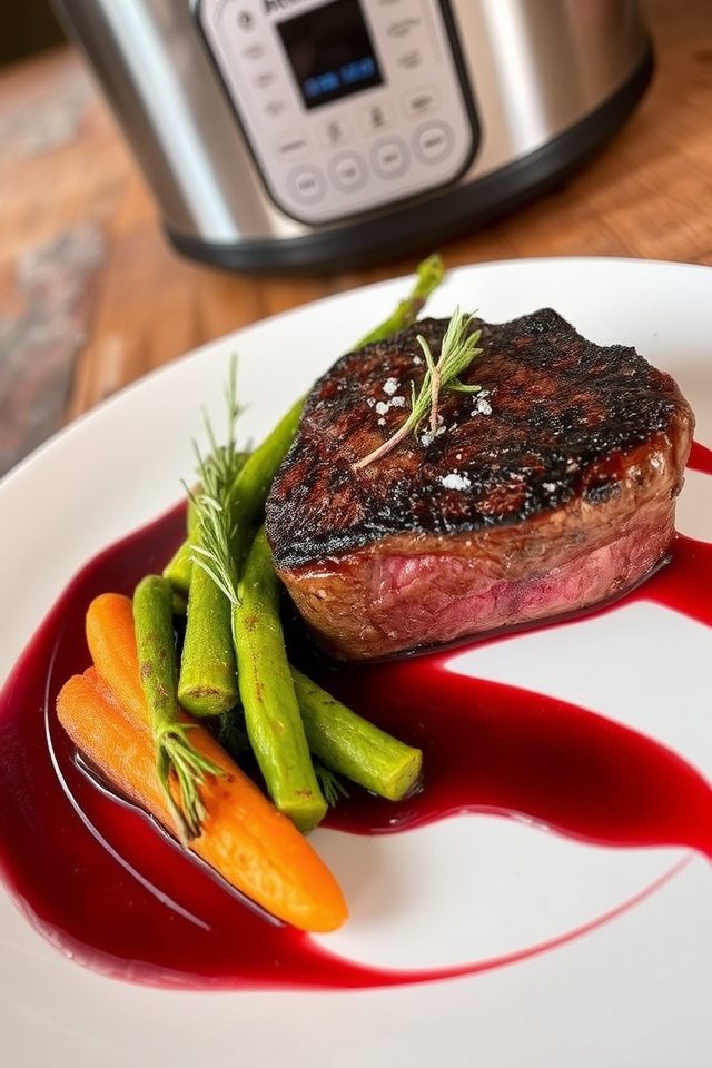 perfectly cooked sous vide steak