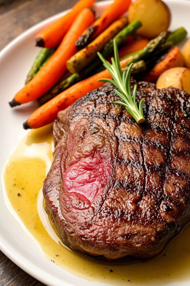 perfectly seared tender filet