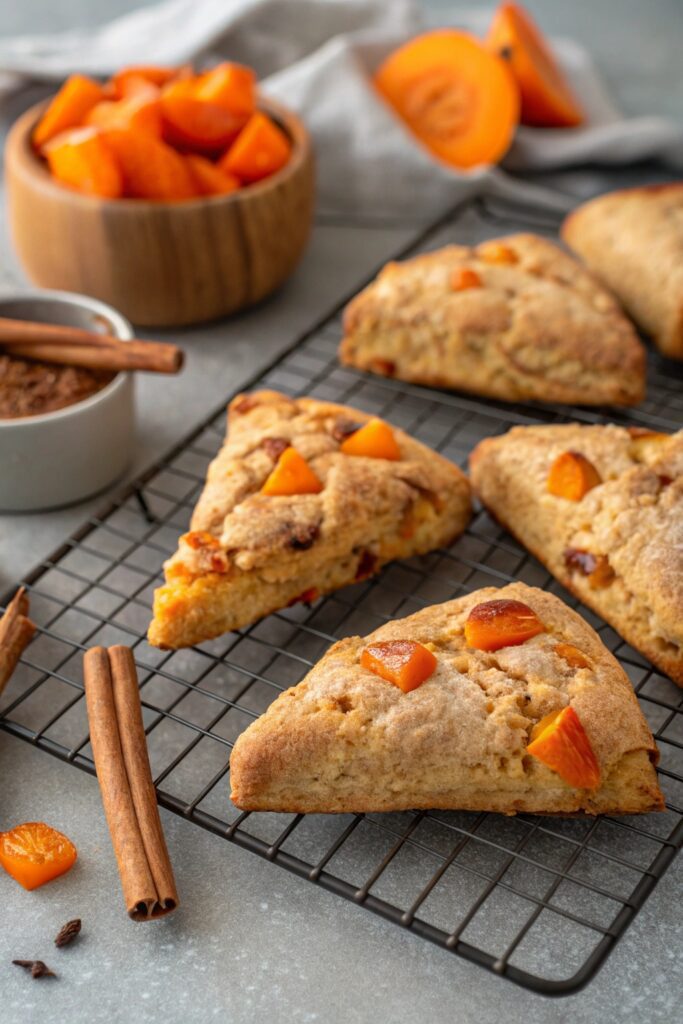 Persimmon and Cinnamon Scones