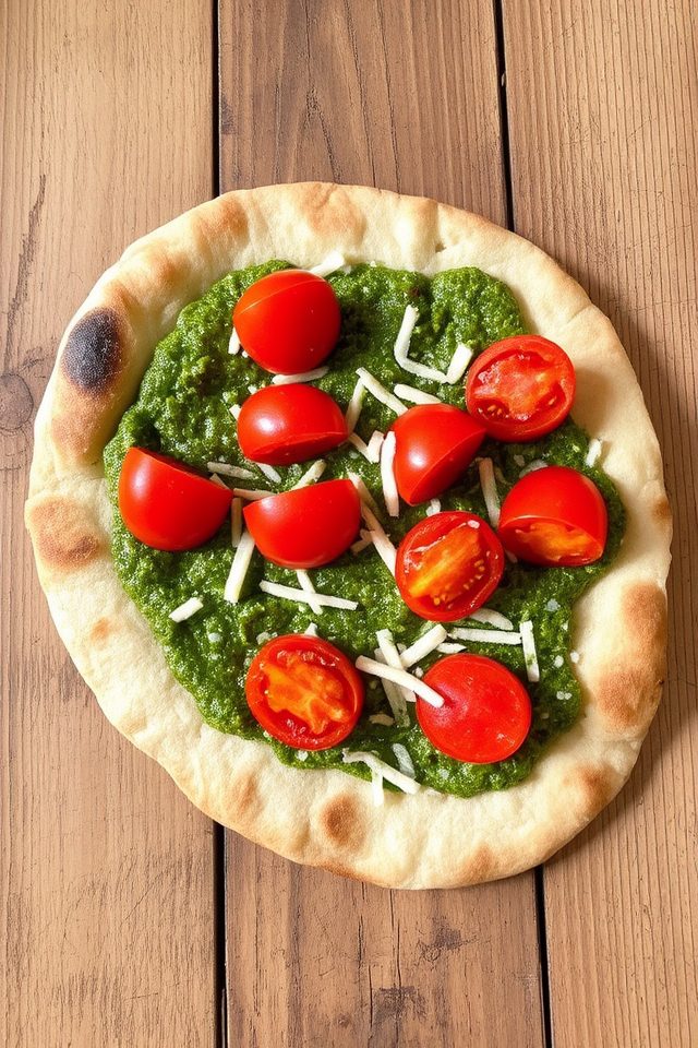 pesto naan flatbread recipe
