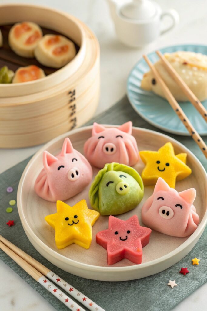 playful pork dumpling creations