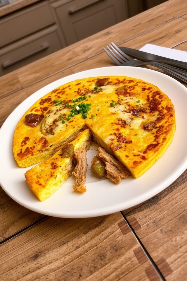 pork roast breakfast frittata