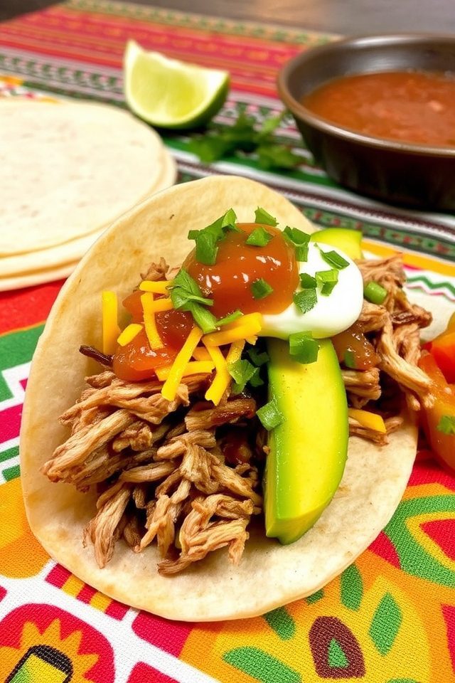 pork roast taco meal