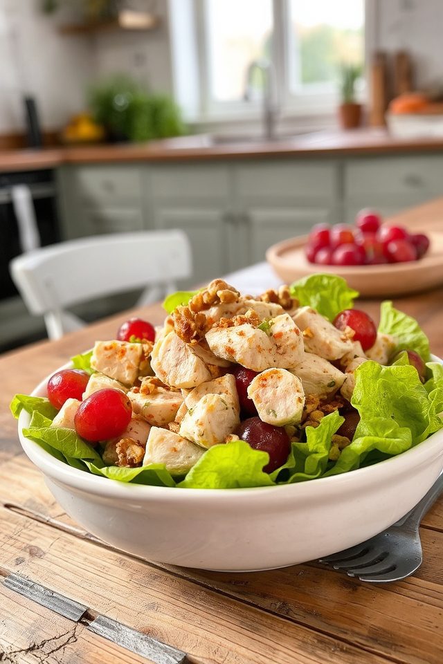 protein rich chicken salad