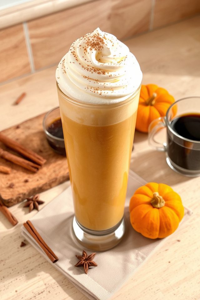 pumpkin spice milkshake indulgence