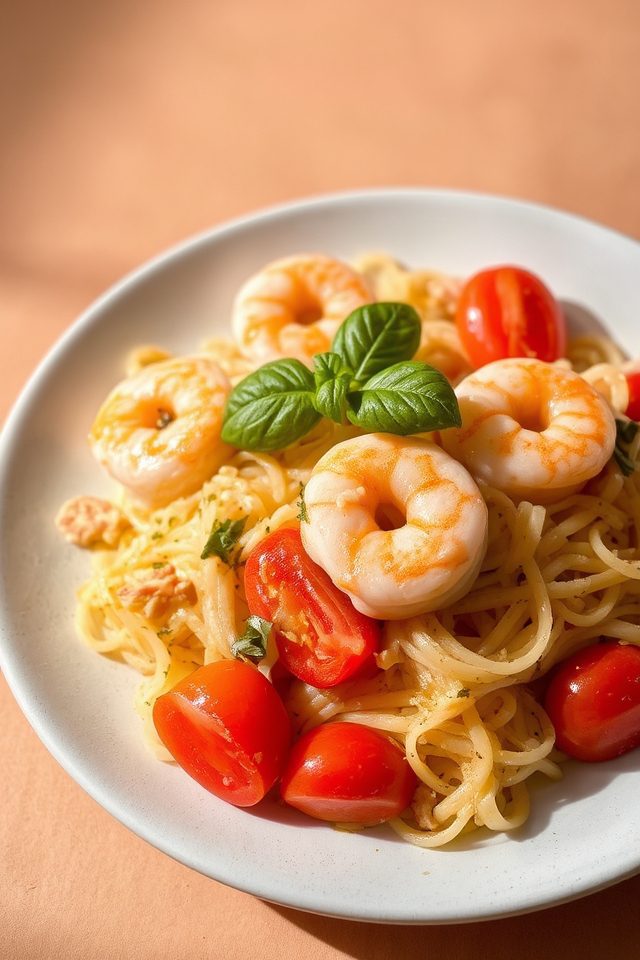 quick garlic shrimp dinner