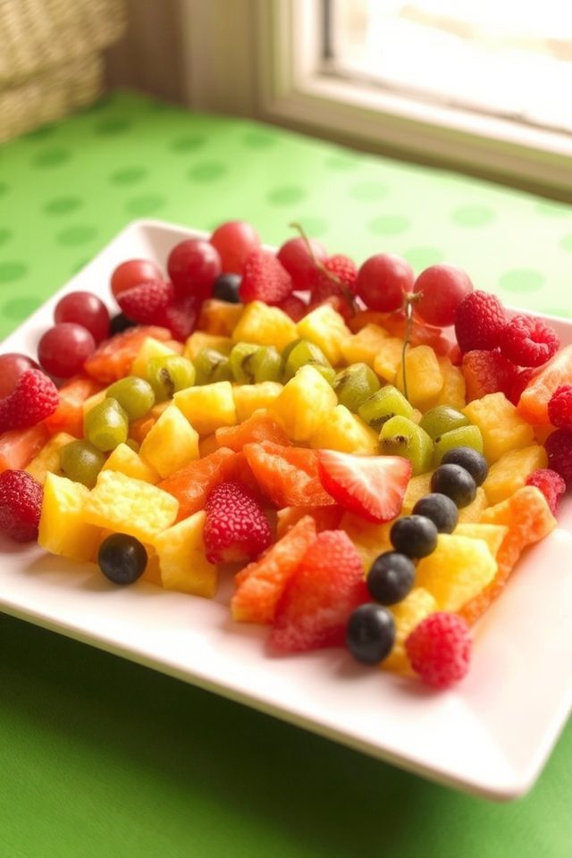 rainbow fruit salad celebration