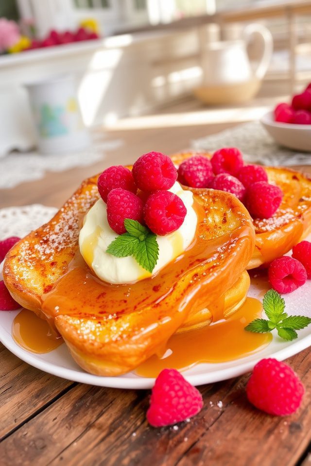 raspberry cream french toast