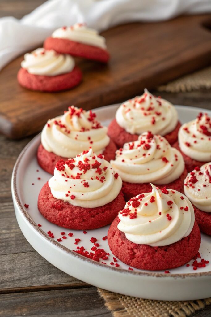 delightful red velvet cookies