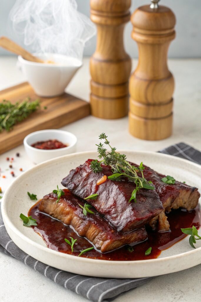 hearty red wine ribs