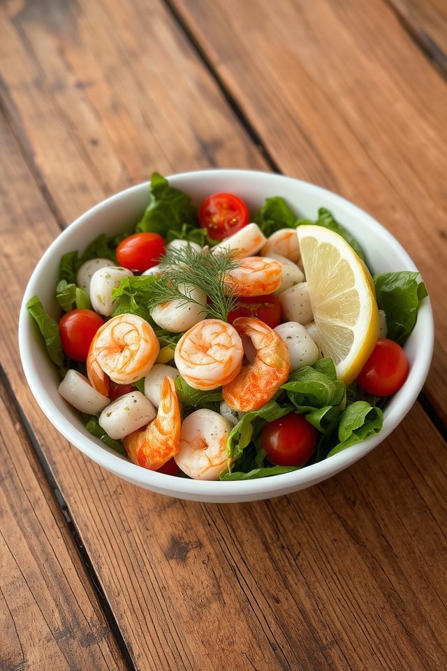 refreshing seafood salad dish