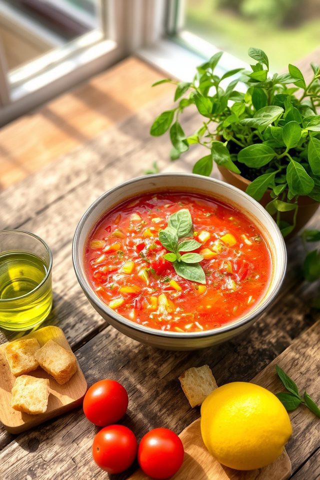 refreshing summer vegetable soup