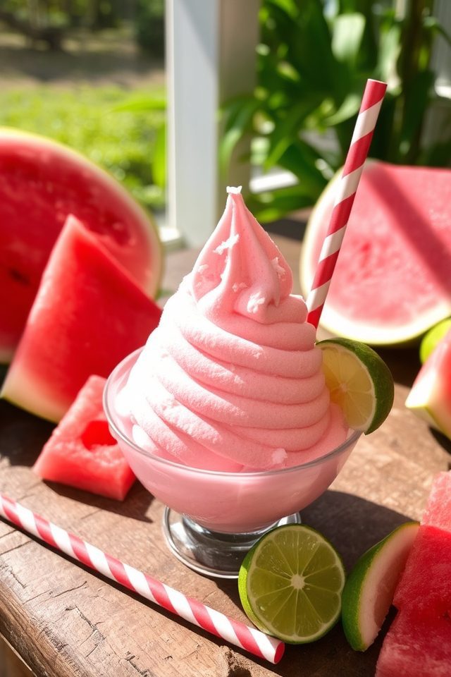 refreshing watermelon coconut treat