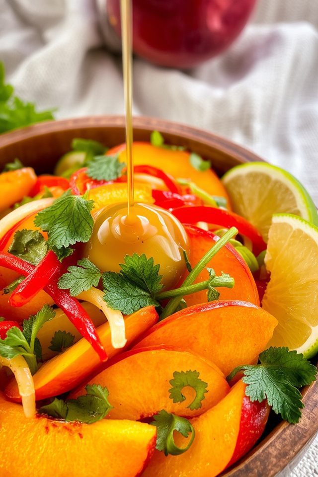 revitalizing peach salad delight