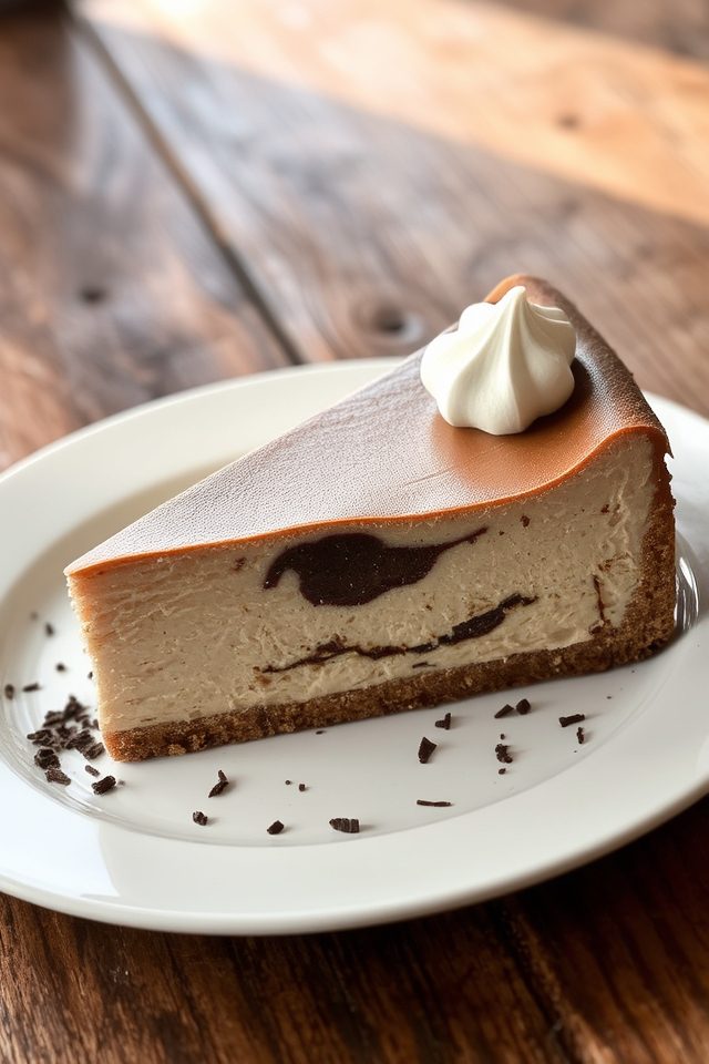 rich milk chocolate cheesecake