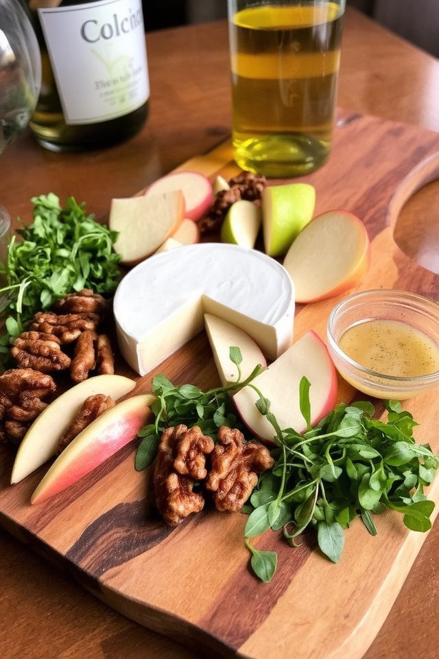riesling camembert apple walnut