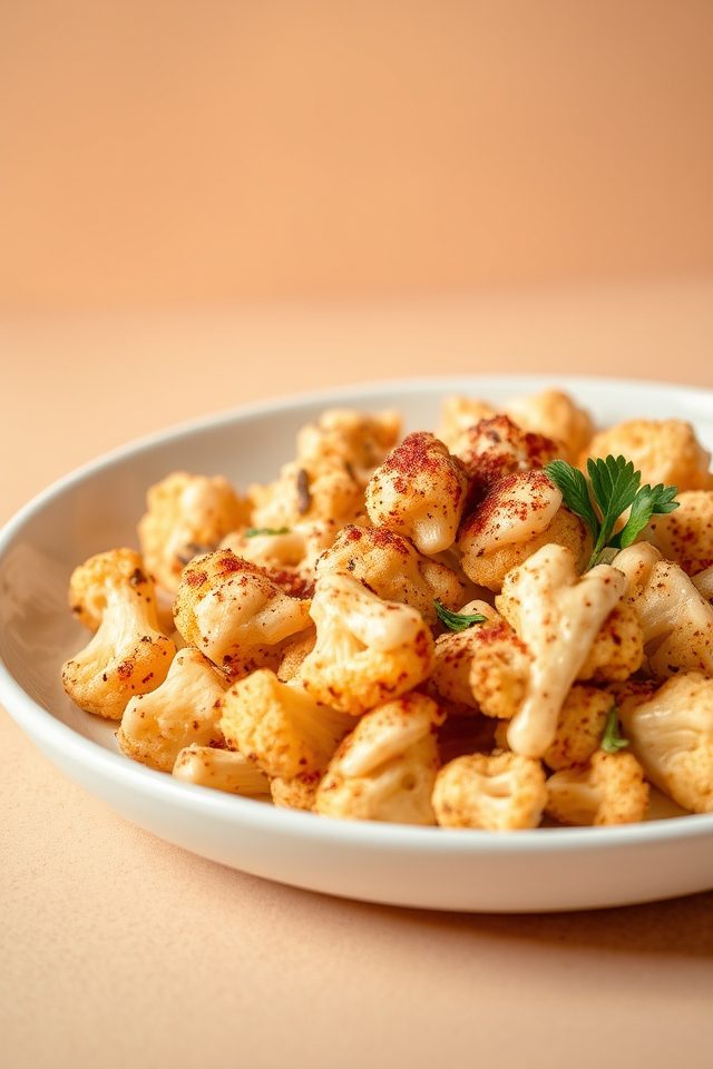 roasted cauliflower tahini sauce