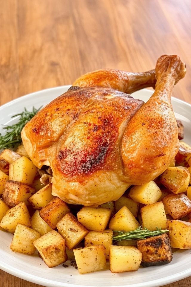 roasted chicken weeknight dinner