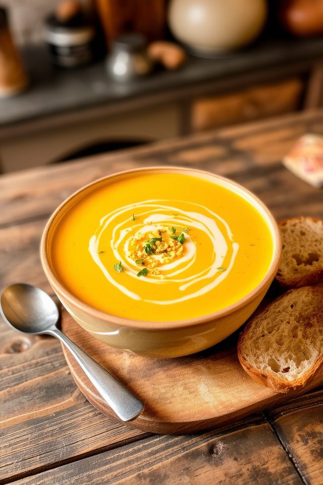 roasted squash garlic soup