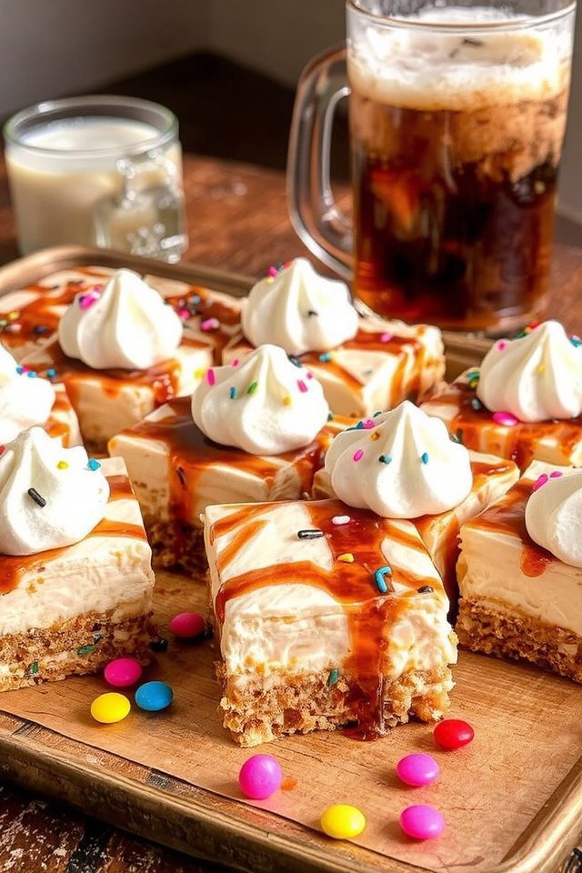 root beer float bars