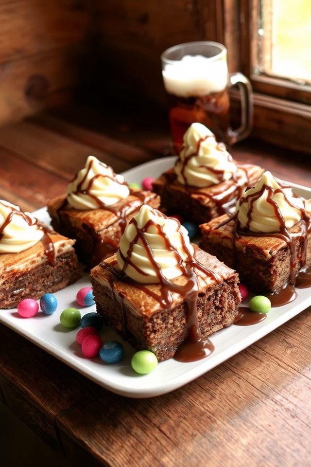 root beer float brownies