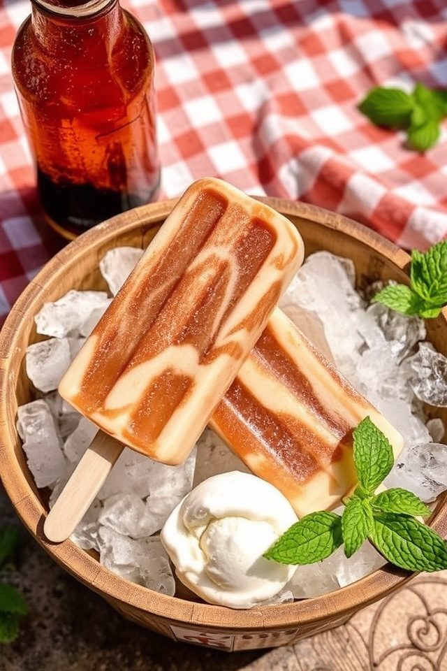 root beer float popsicles