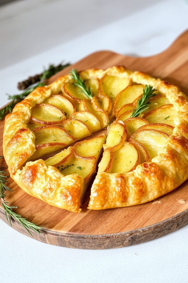 rustic potato herb galette
