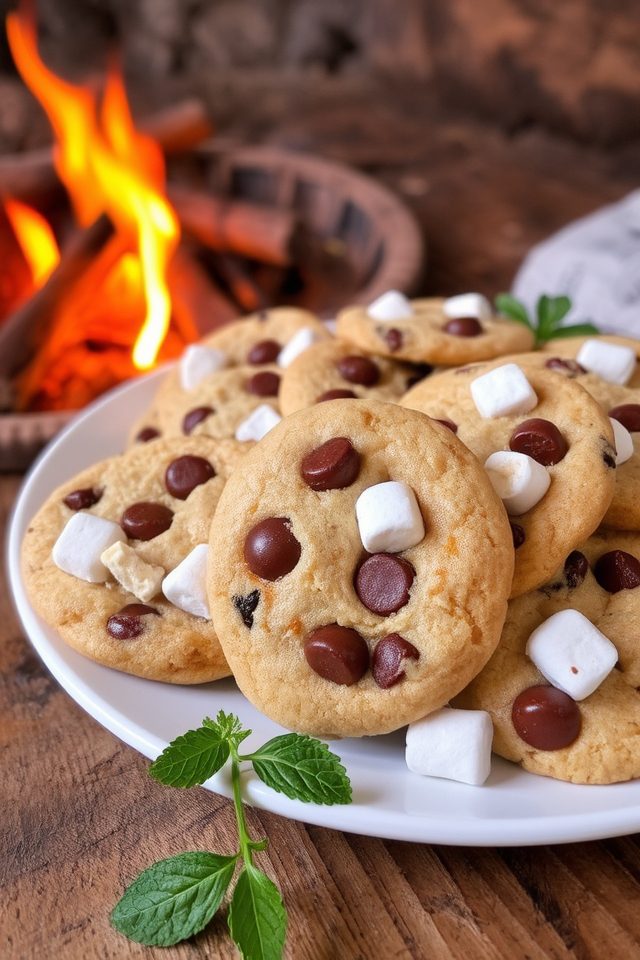 s mores chocolate chip cookies