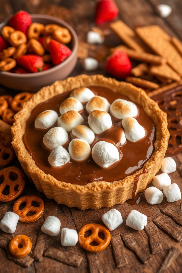 s mores dip with crust