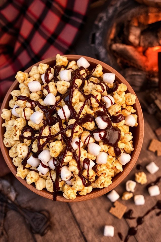 s mores flavored popcorn treat