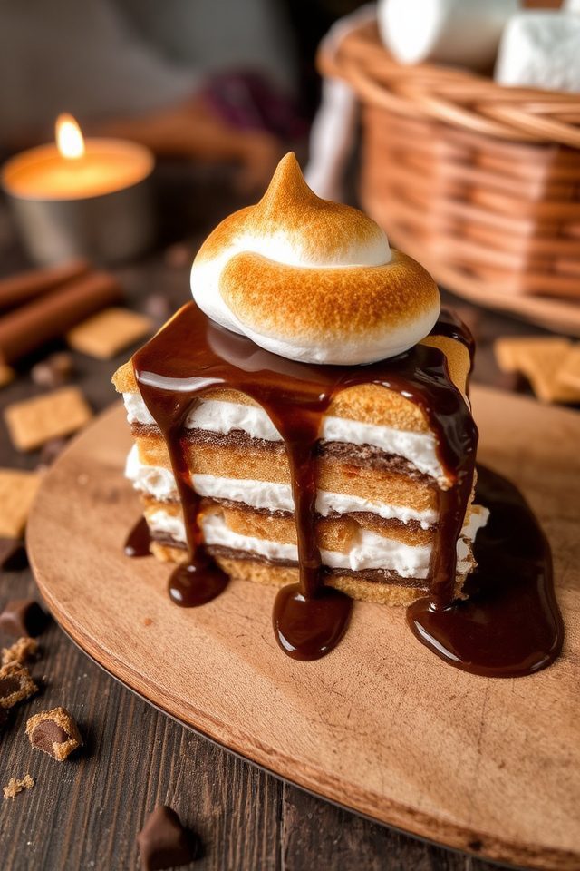 s mores inspired coffee dessert