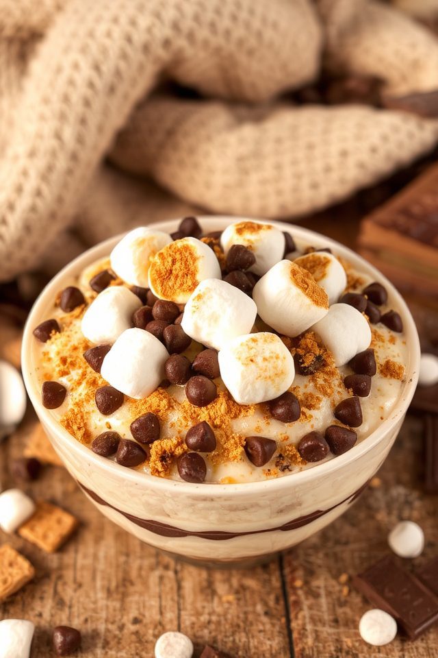 s mores inspired creamy dessert