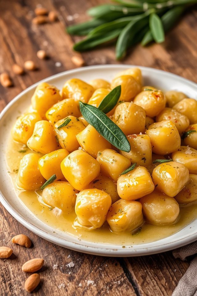 saut ed gnocchi with sage