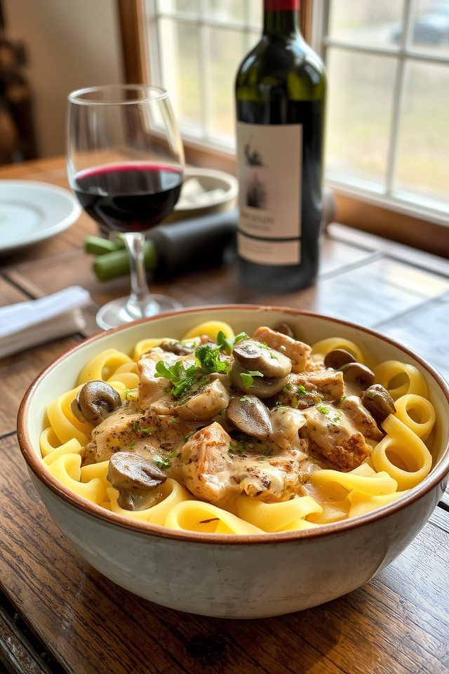 savory beef with mushrooms
