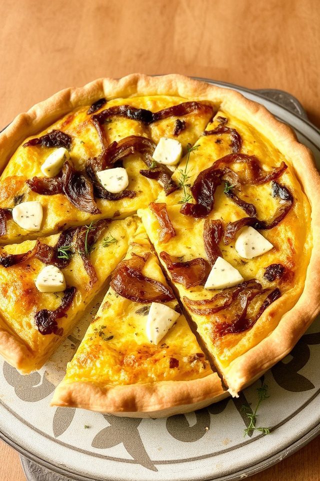 savory caramelized quiche delight